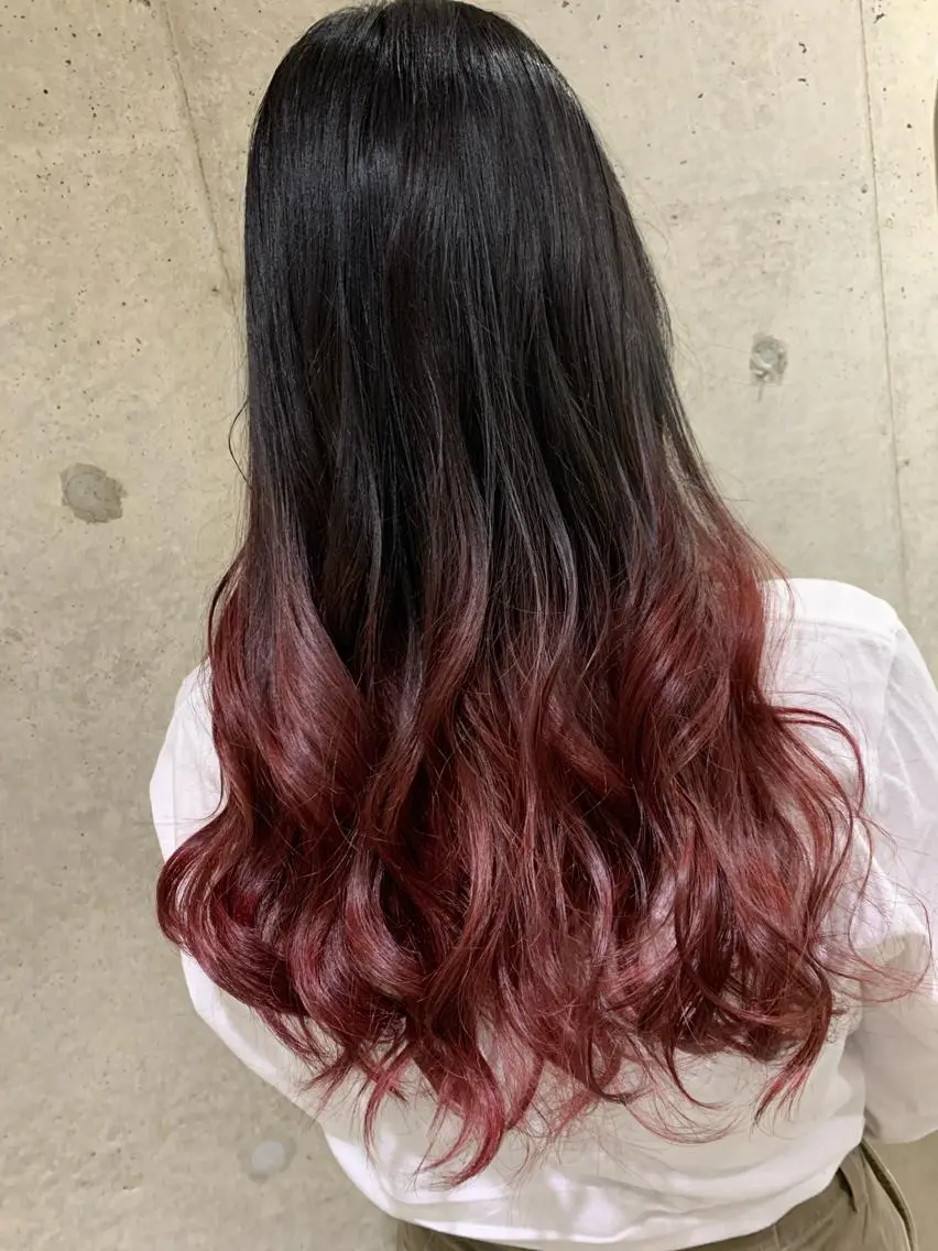 ロング カラー ヘアアレンジ ヘアカラー ハイライトが 得意なニキです😊のヘアスタイル