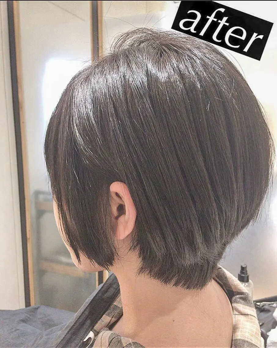 ショート カラー ヘアアレンジ ショートボブ グレージュ ボブ ショートヘア 縮毛矯正 エグチ アキラのヘアスタイル