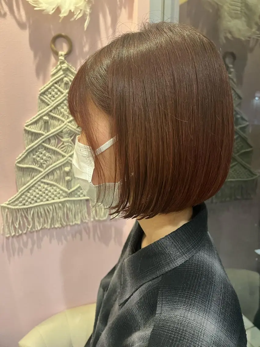 ショート カラー アイブロウ バレイヤージュ ブリーチ ケアブリーチ 透明感カラー デザインカラー 🔆韓国 norika🔆のヘアスタイル