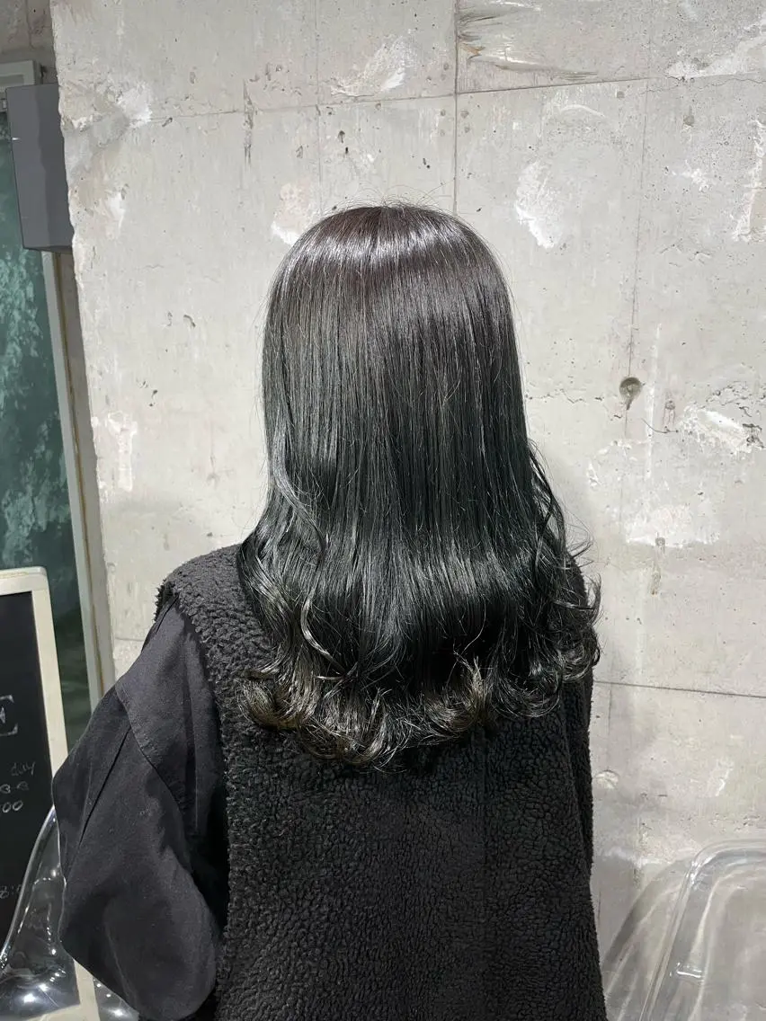ロング カラー カット ヘアカラー トリートメント ヘアセット 赤み消しカラー 🍀JUNKIのヘアスタイル