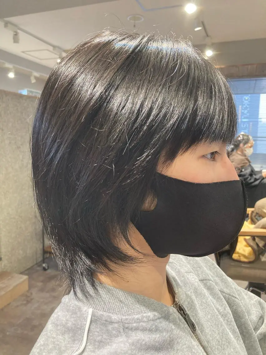 ミディアム カラー メンズ アディクシーカラー ブルーカラー 浅野 順一のヘアスタイル
