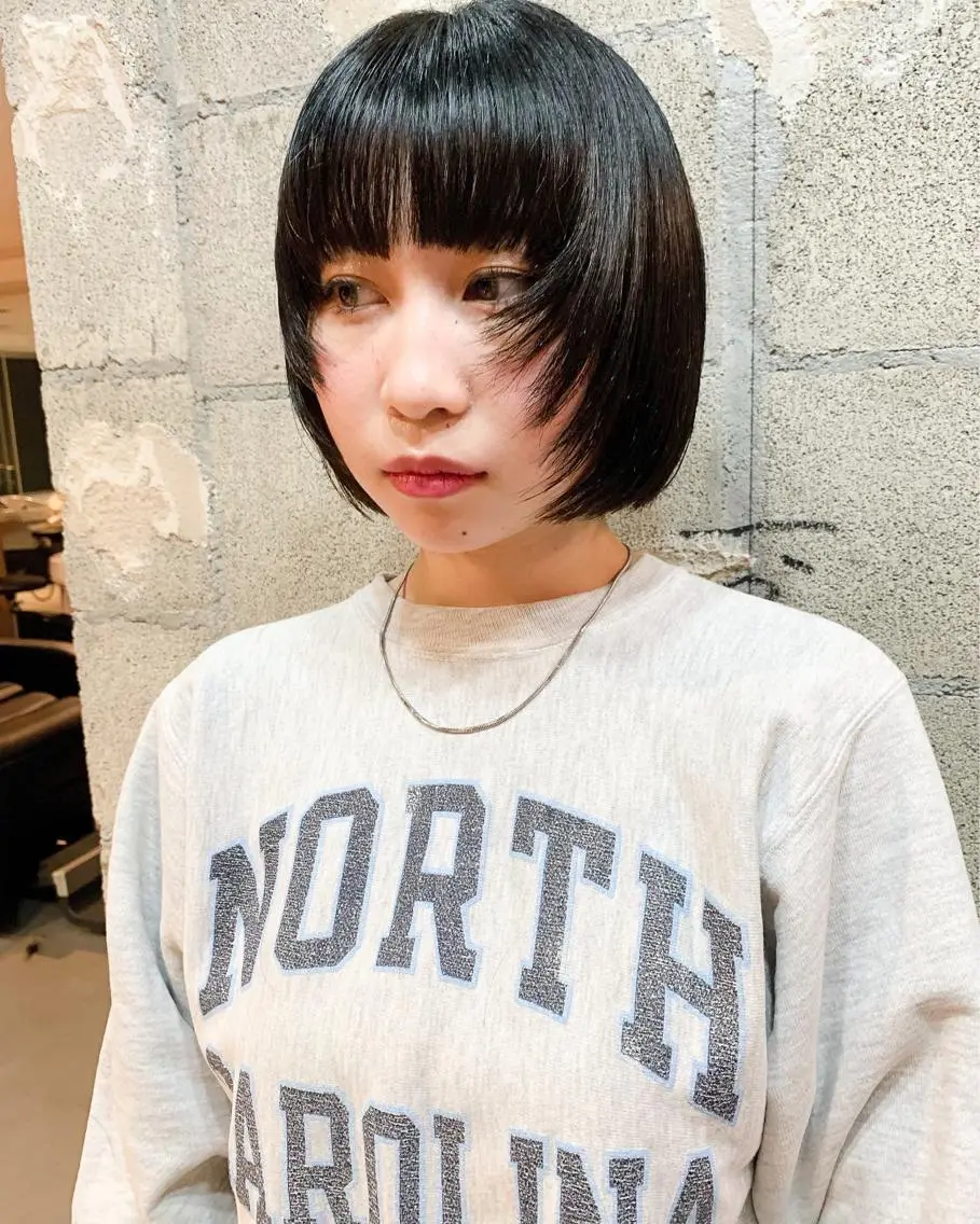 ショート カラー ボブ ウルフカット ウルフボブ tension 【テンション】のヘアスタイル
