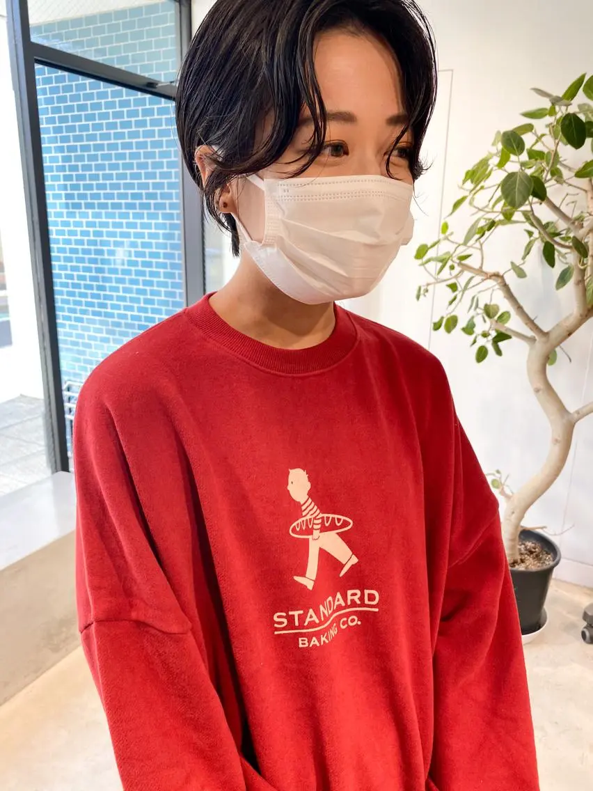 ショート カラー パーマ ヘアアレンジ メンズ キッズ ネイル マツエク・マツパ メンズパーマ ショートヘア ニュアンスネイル ショートネイル ニュアンスパーマ パーマスタイル🔅 sayacaのヘアスタイル