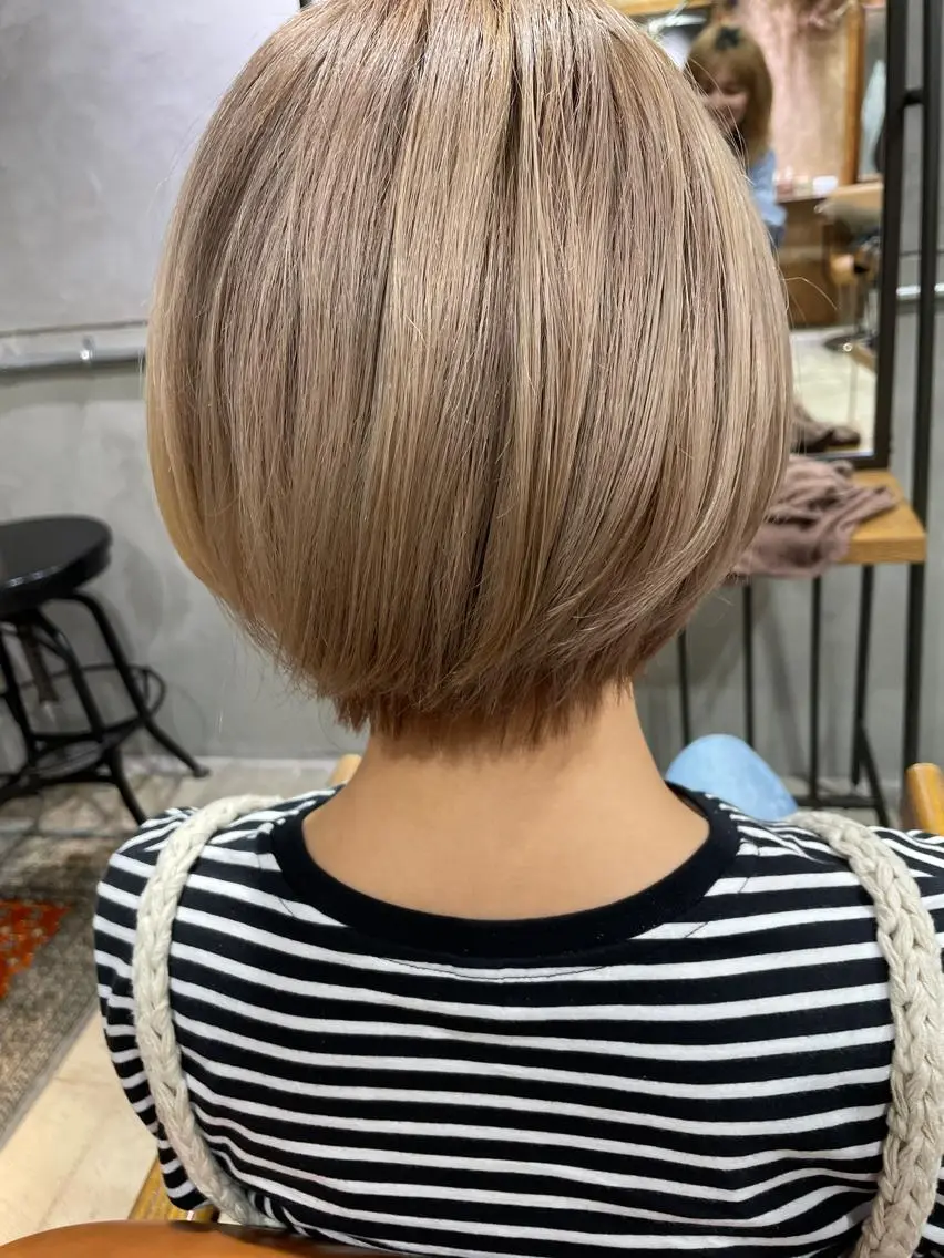 ショート カット ヘアカラー トリートメント ayane⭐️ボブ・ ショート・パーマのヘアスタイル