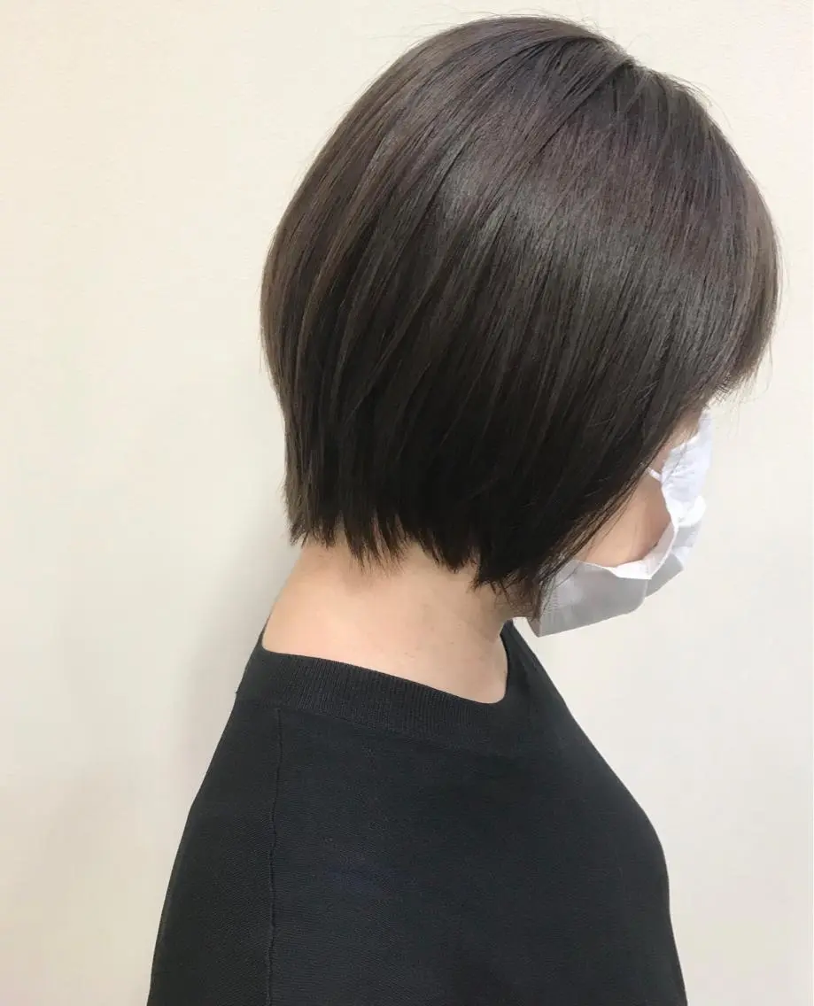 ショート カラー アッシュ ラベンダーカラー ラベンダーアッシュ 沢田 瞳のヘアスタイル