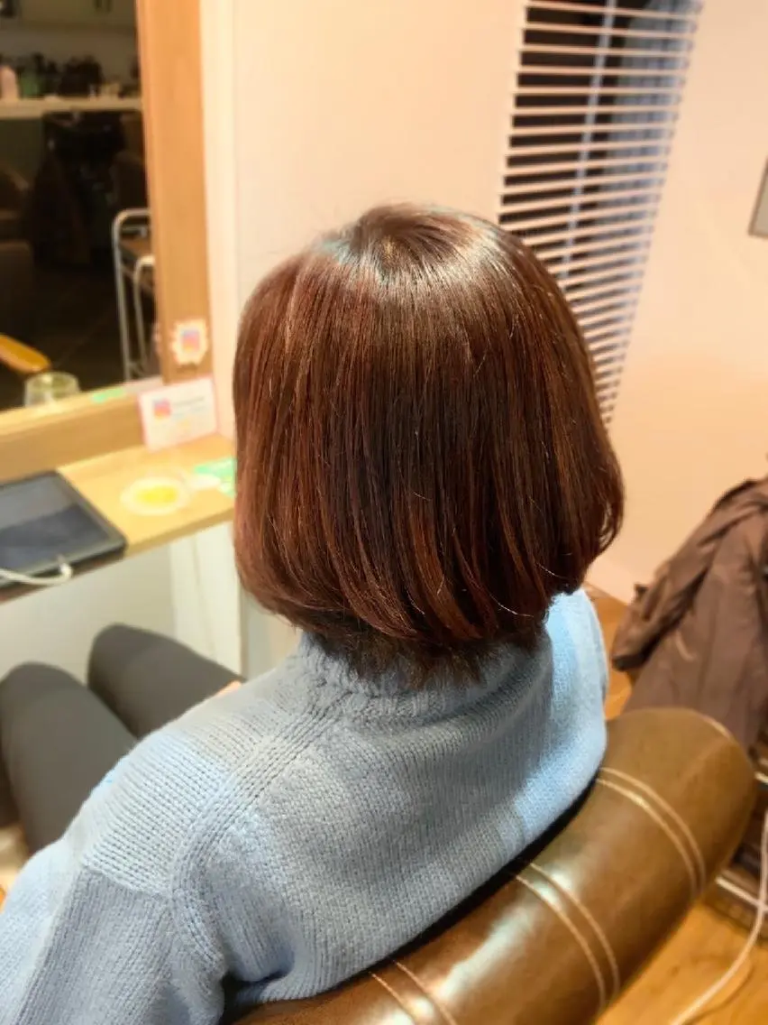 カラー ハイライトカラー バイオレットカラー ヘアカラー トリートメント 堀 望美のヘアスタイル