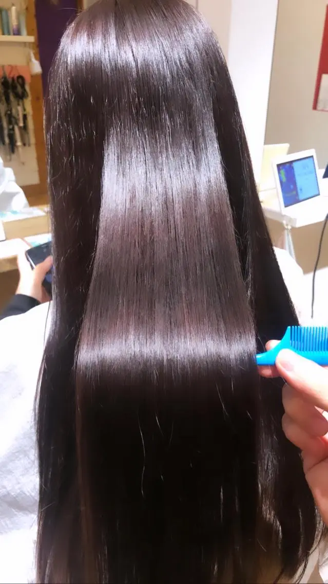 ロング カラー カット ヘアカラー トリートメント 【ブリーチ無しW】 【暗髪&暖色系】圭真のヘアスタイル