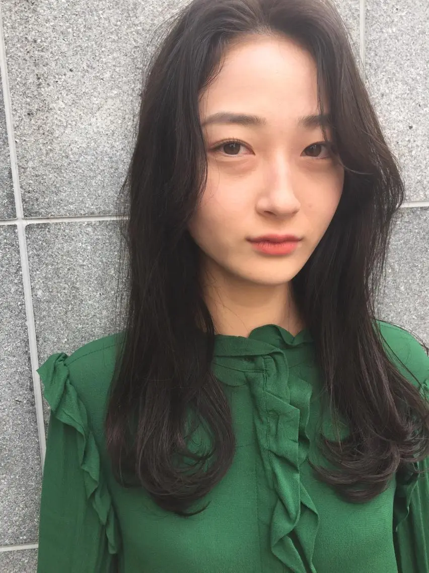 セミロング 切りっぱなしボブ セミロングパーマ アッシュ ボブ 外国人風カラー ショート職人 美容師【KENTA】のヘアスタイル