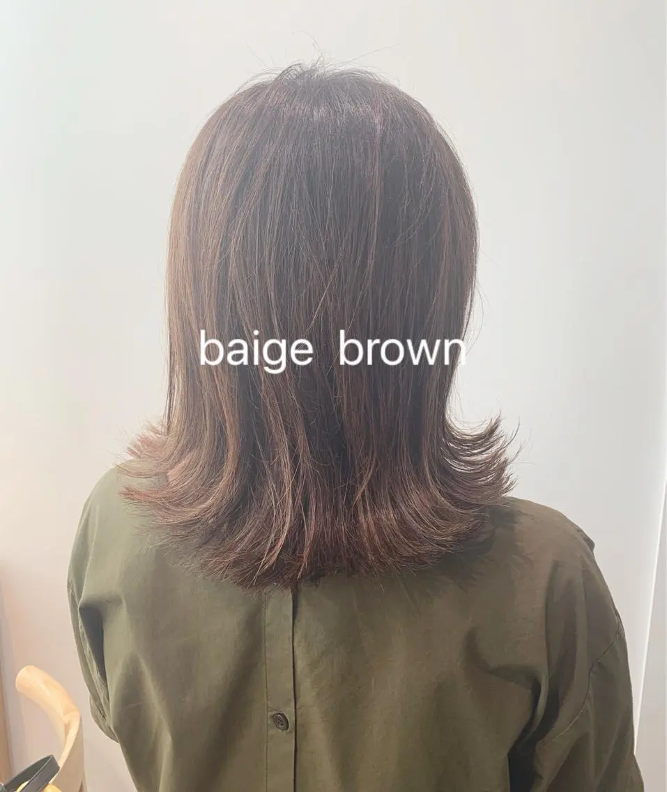 セミロング カラー 透明感カラー ボブ 髪と心を整える美容師のヘアスタイル