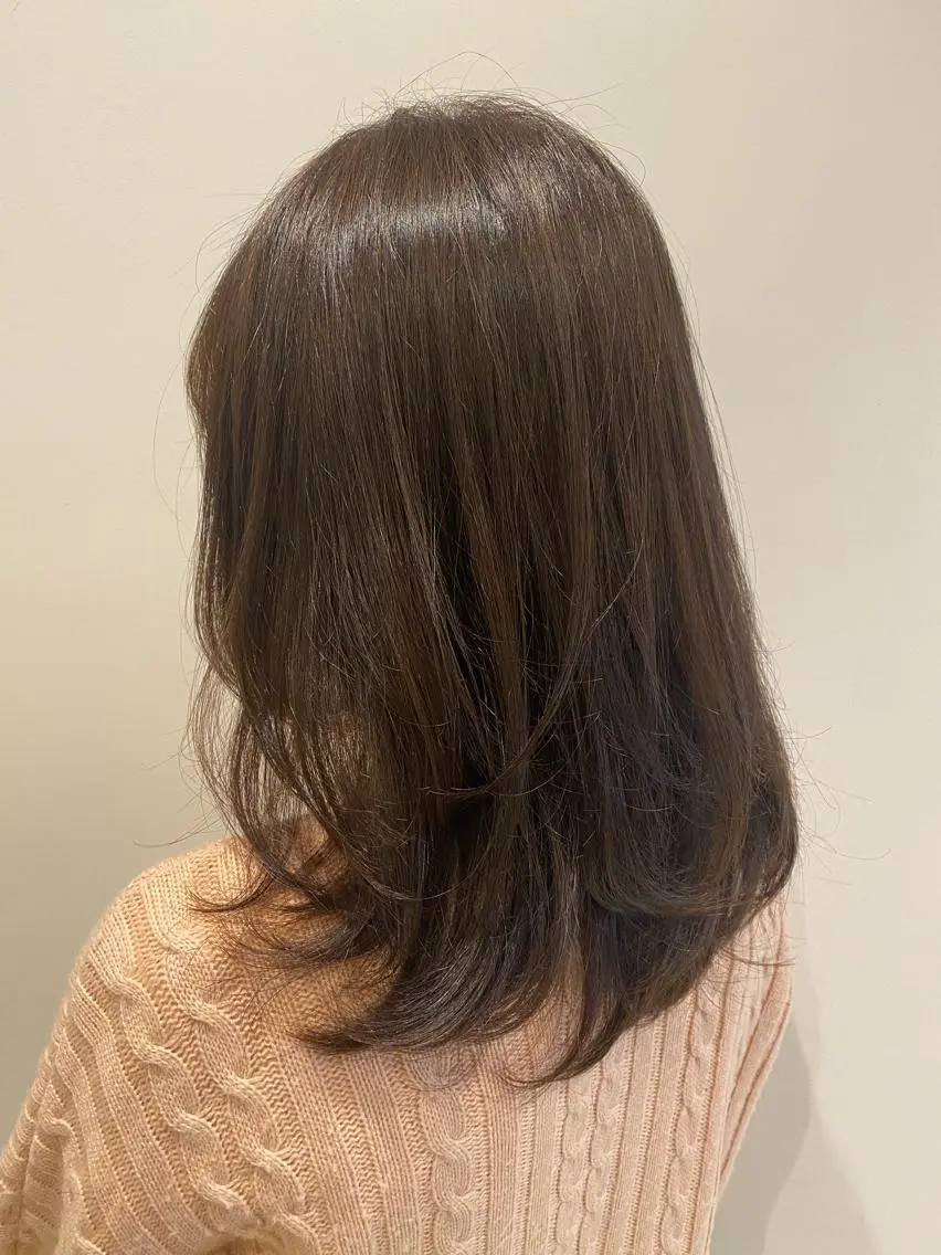 セミロング カラー レイヤーカット カット トリートメント 艶髪🌿美髪 大塚礼乃【西荻窪】のヘアスタイル