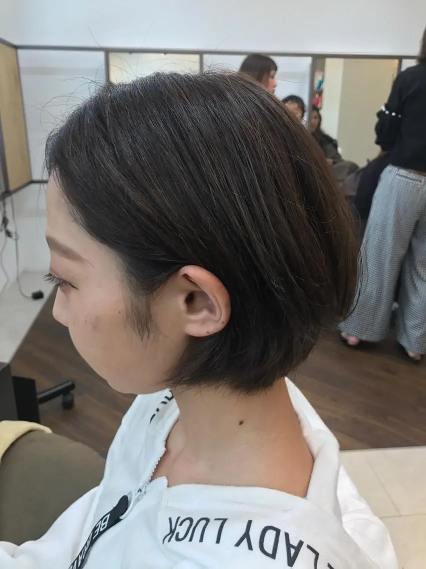 ショート 豊中駅3分eha レッスンモデルのヘアスタイル