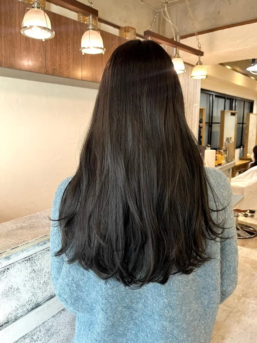 ロング カラー カット ヘアカラー トリートメント MAYU 💚森下のヘアスタイル