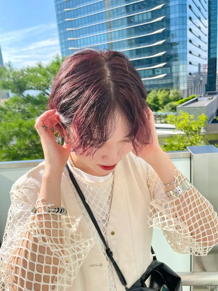 ショート カラー パーマ ヘアアレンジ メンズ キッズ ネイル マツエク・マツパ メンズバレイヤージュ メンズブリーチ メンズハイライト メンズインナーカラー メンズ韓国風 エビスザキレン/メン ズ/心斎橋🌳のヘアスタイル