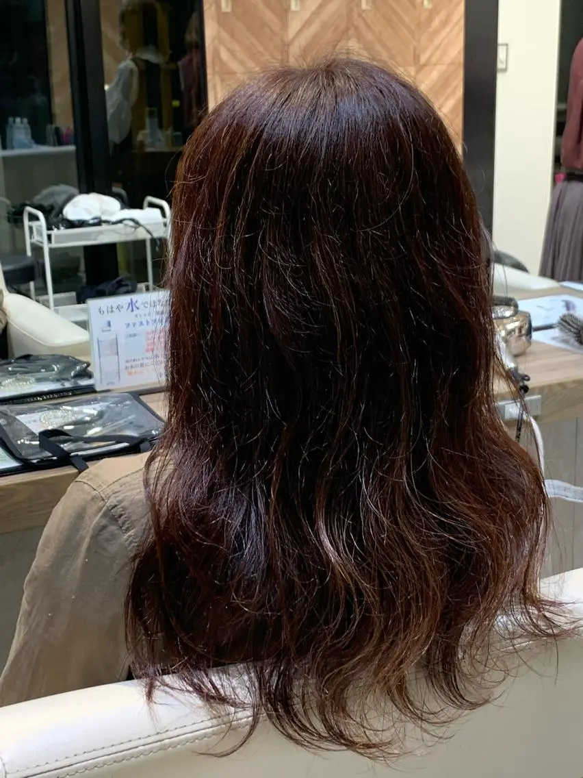 セミロング カラー 東 大介/骨格矯正カットのヘアスタイル