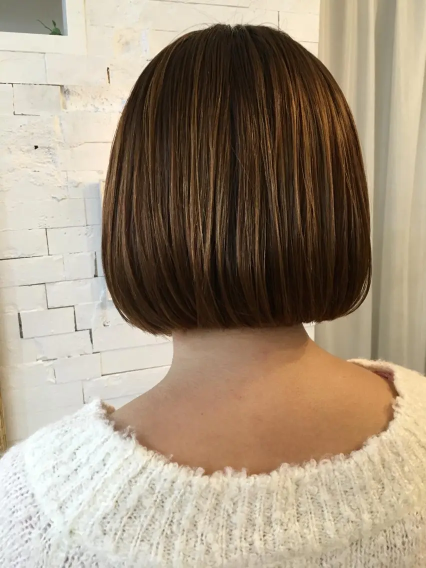 ショート ミディアム セミロング ロング カラー ハイライトカラー ハイライト エクステ（レミー毛） NINEのヘアスタイル