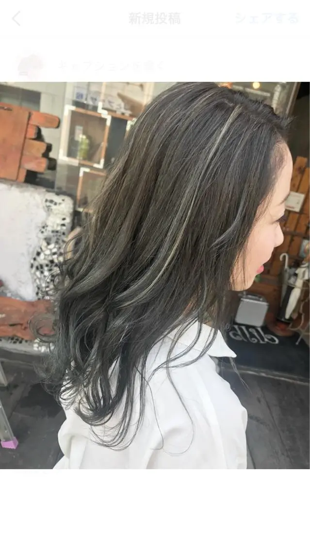 セミロング ヘアカラー 玉木 育実のヘアスタイル