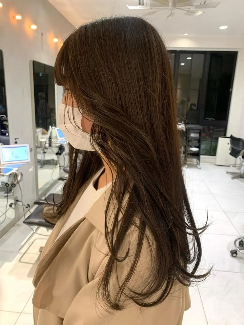 カラー ヘアカラー トリートメント ヘッドスパ ヘアセット 透明感カラー/ レイヤー🤎mamiのヘアスタイル