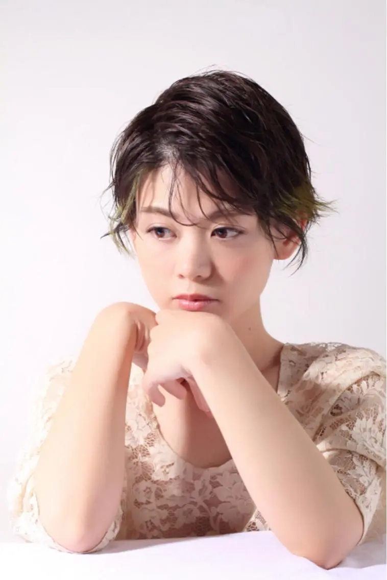 ショート レイヤーカット ショートヘア 中野 恵脩のヘアスタイル