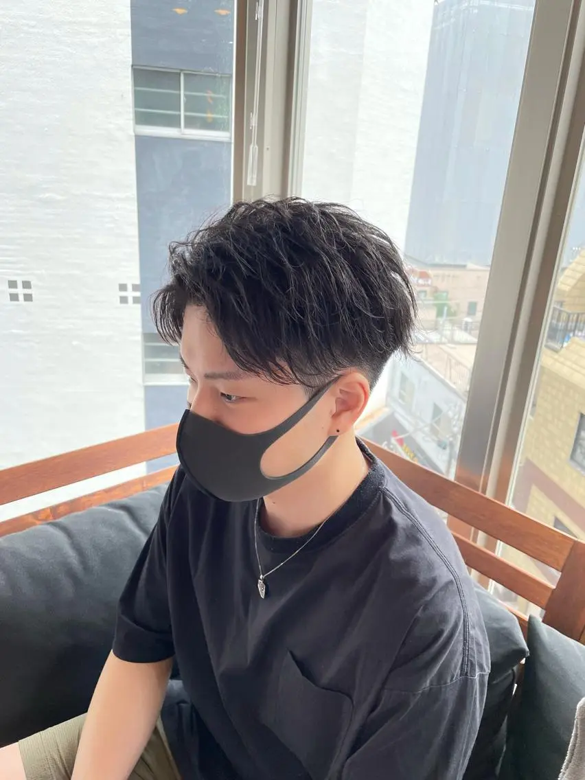 ショート メンズ カット ヘアセット 【men's Lapis横浜】海人のヘアスタイル
