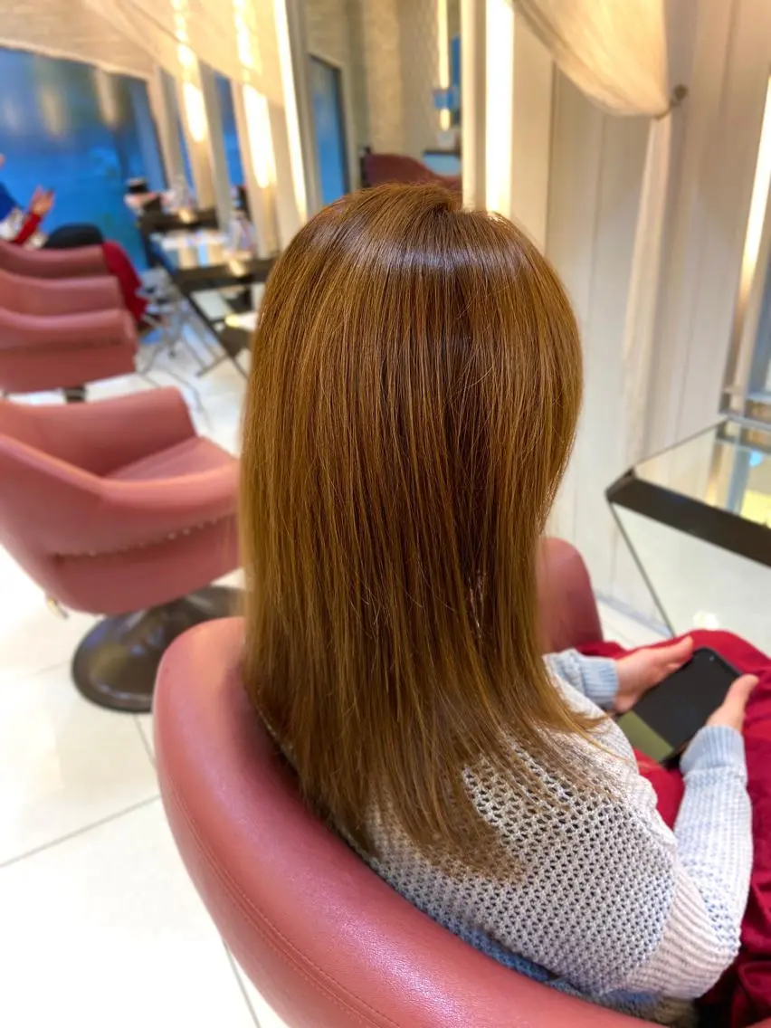 セミロング 【髪質改善×カラー】 QUALIS沓掛貴浩のヘアスタイル