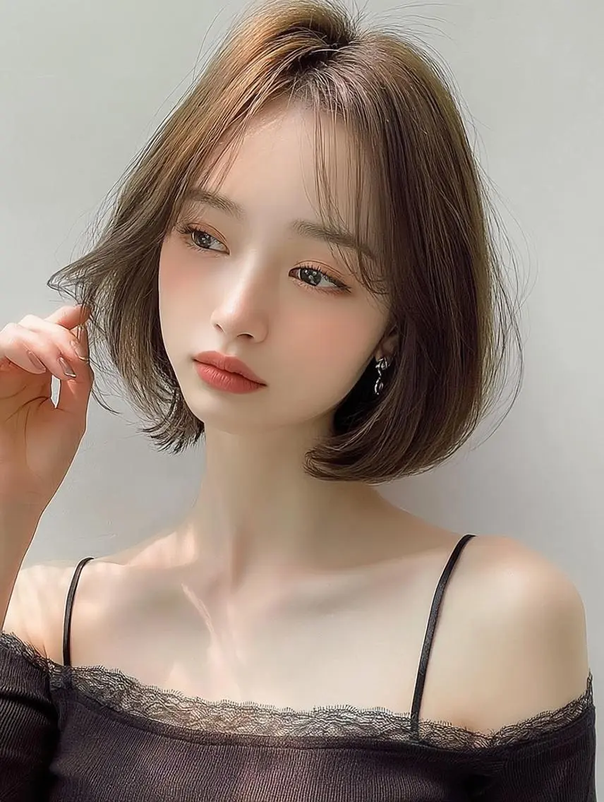 ショート カット ヘアカラー トリートメント 肥後 有紗のヘアスタイル