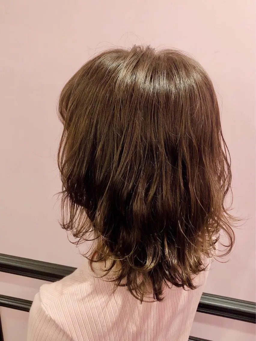 ミディアム カット ヘアカラー トリートメント ✨髪質改善縮毛矯正✨ 宇田川修平のヘアスタイル