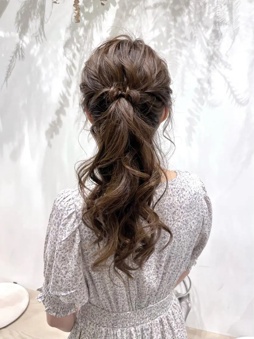 ロング ヘアアレンジ ヘアセット ✴︎Mai✴︎銀座のヘアスタイル
