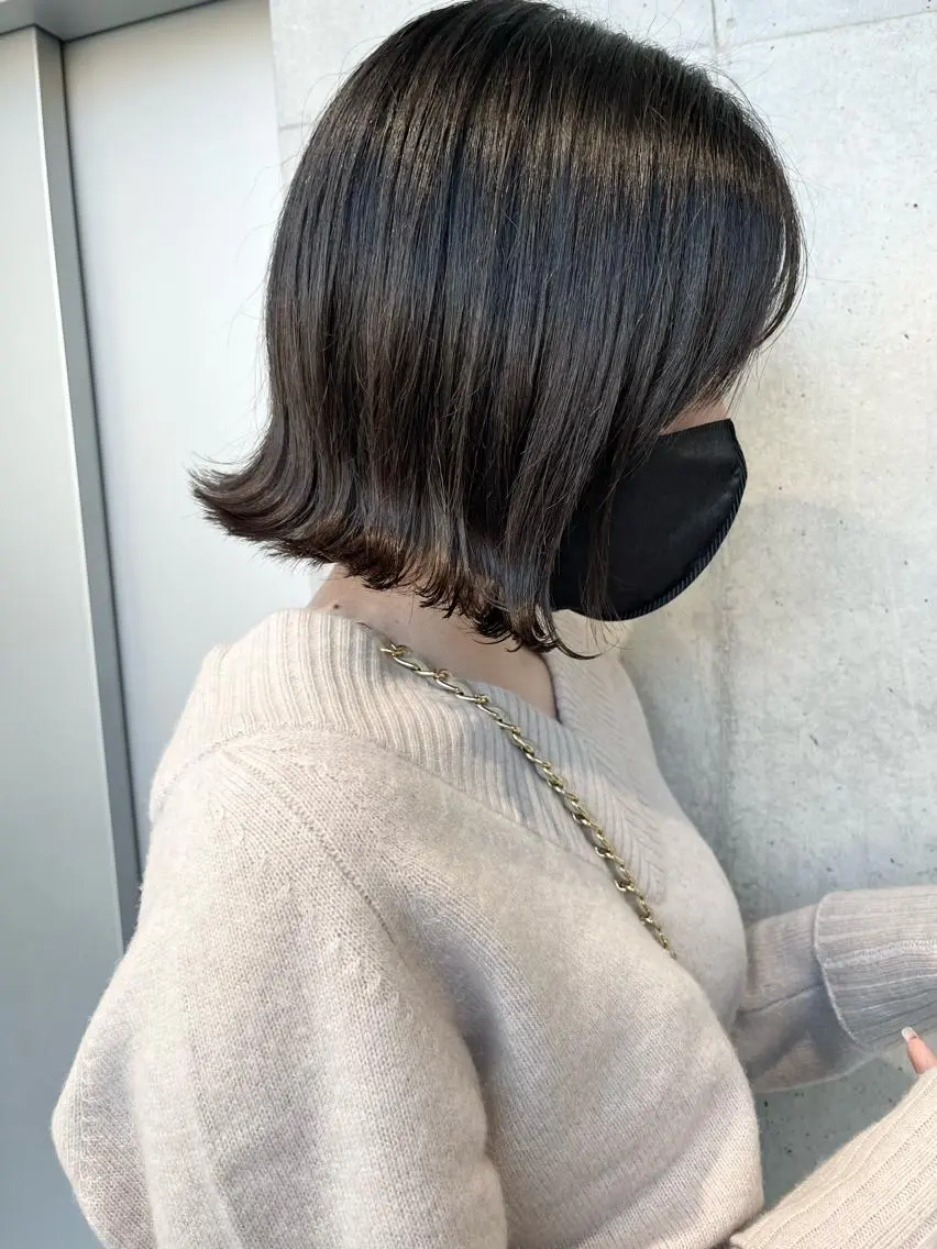 ショート カラー カット ヘアカラー トリートメント 透明感/オリーブ/ グレージュ/YUKAのヘアスタイル