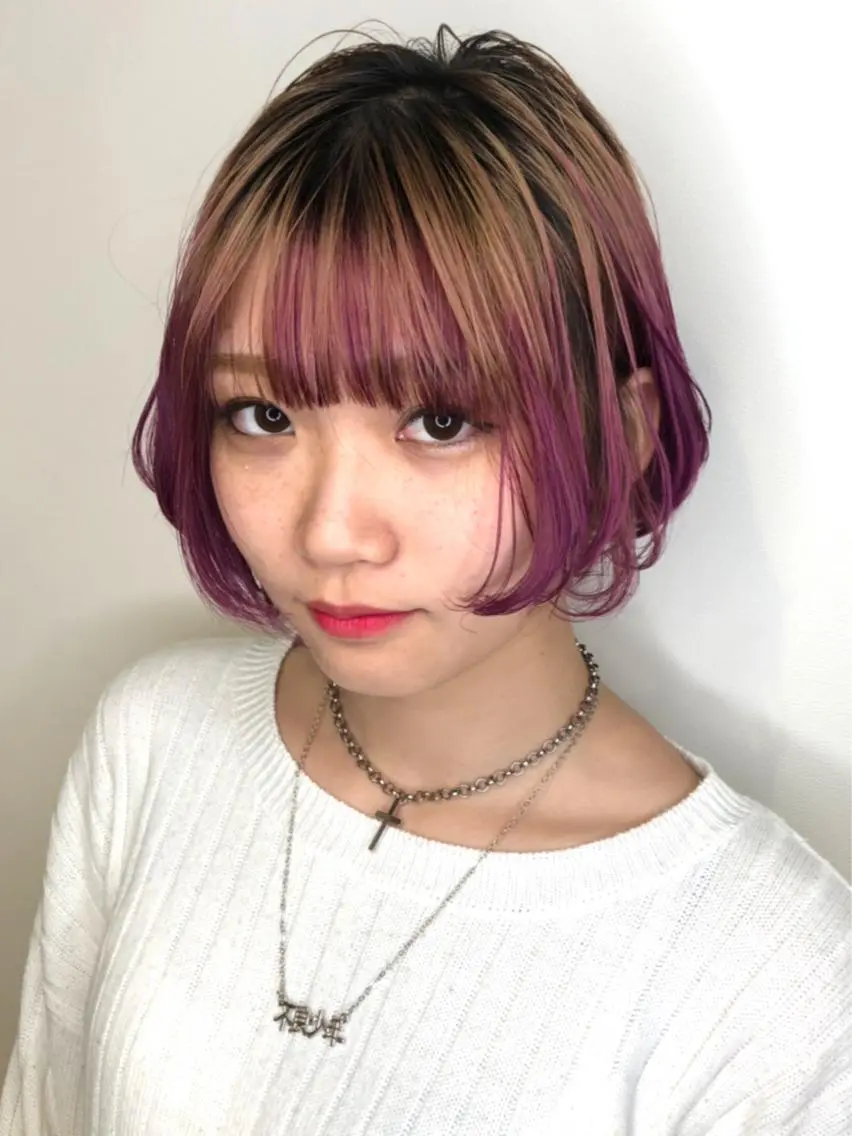 ショート カラー ブリーチ ケアブリーチ ダブルカラー ハイトーンカラー イルミナカラー メンズヘア特化 崎田 成人のヘアスタイル