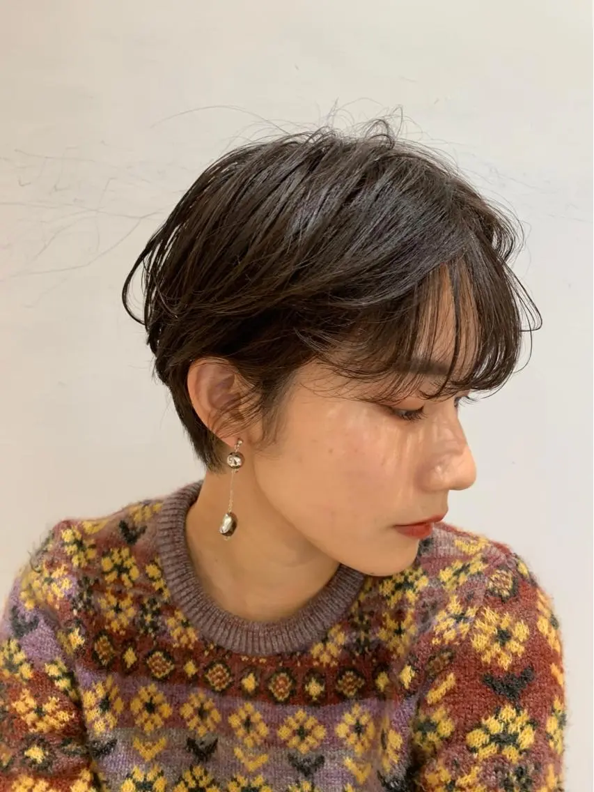 ショート ショートヘア カット トリートメント 透明感/レイヤー/ 姫カット Fukuのヘアスタイル