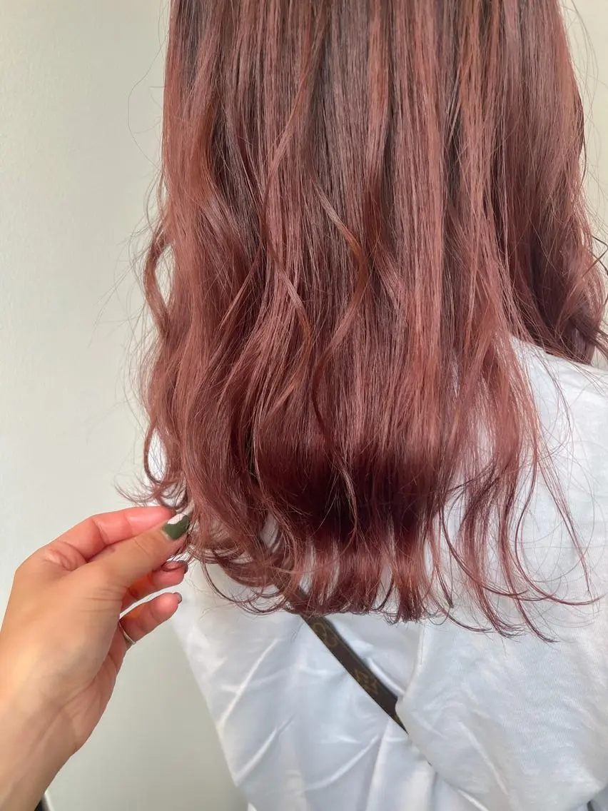 セミロング カラー ブラウンカラー レッドカラー レッドブラウン "小顔カット" Fuko.のヘアスタイル