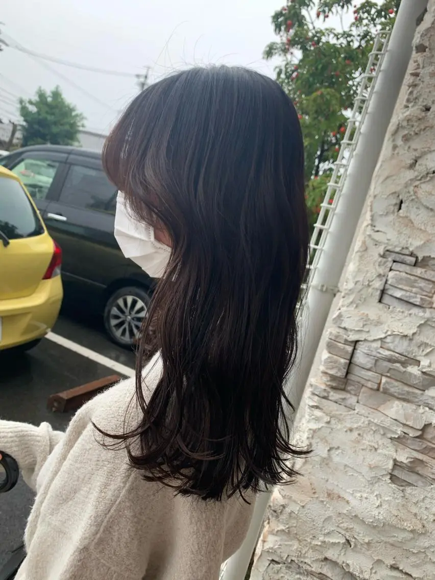 ロング 保野加/トレンドボブ 透明感爆発カラーのヘアスタイル
