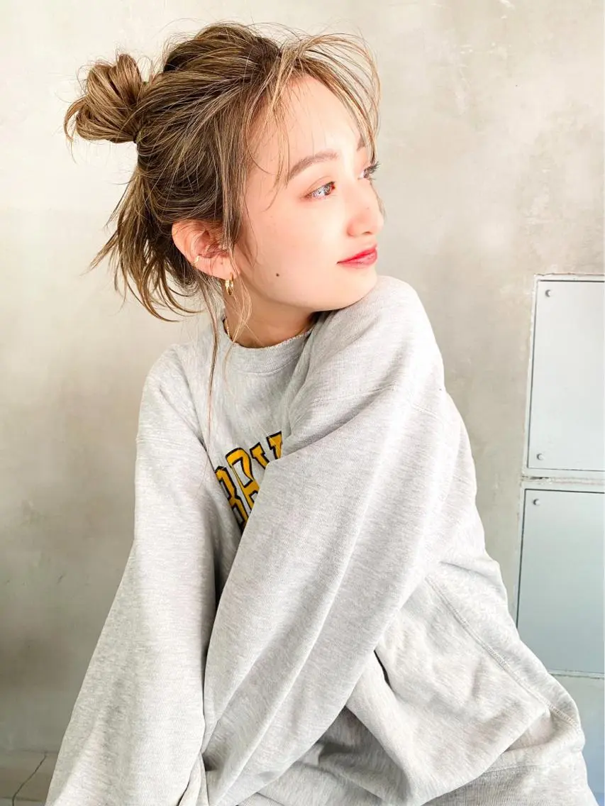 ロング カラー ヘアアレンジ KAREN🕊️ 大宮美容室のヘアスタイル