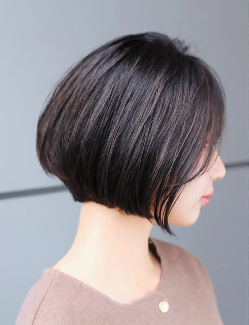 ショート ショートボブ ボブ ショートヘア カット ヘアカラー トリートメント Lino by hoNuaのヘアスタイル