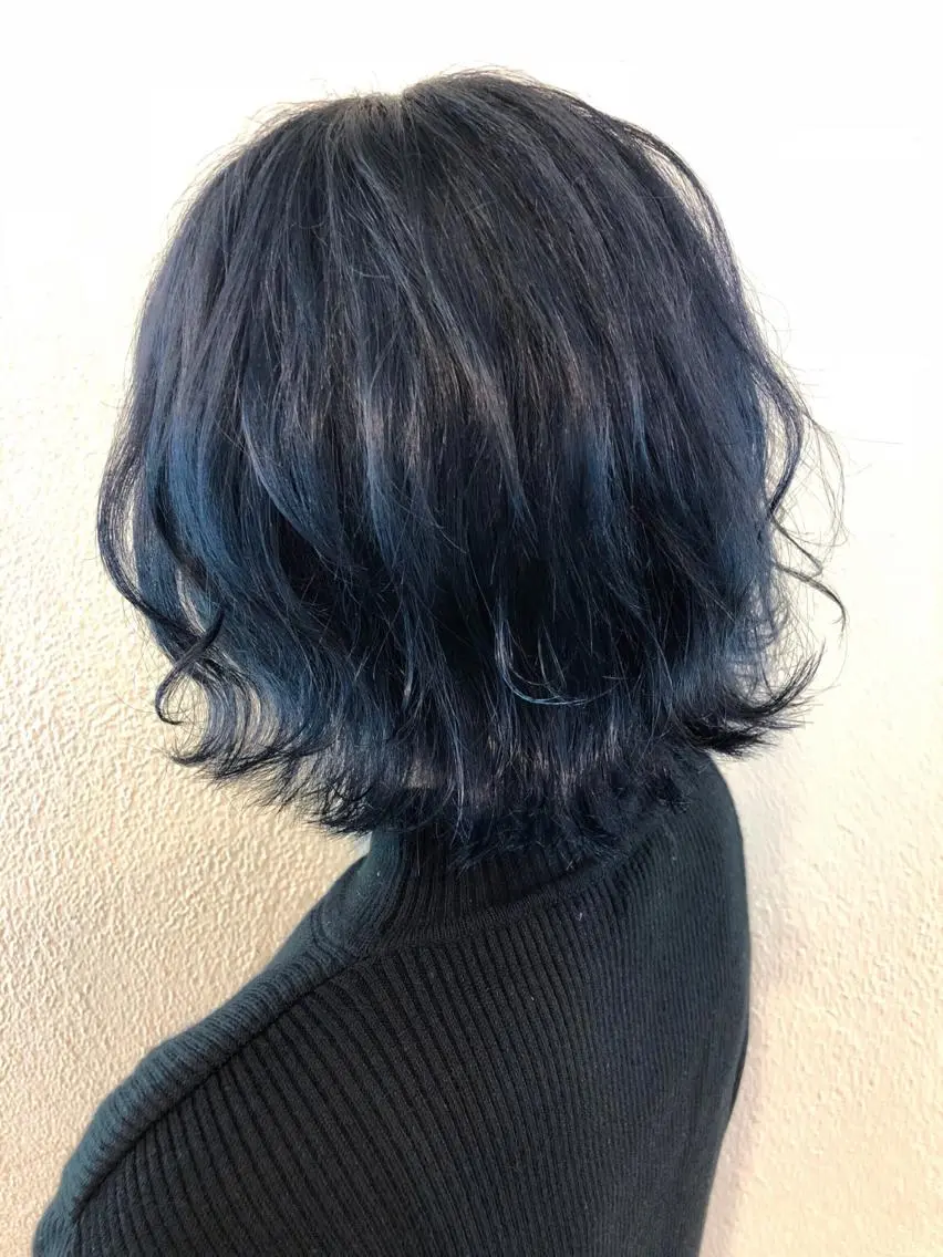 カラー ネイビーカラー 髪質改善特化【荻窪】 RYOTOのヘアスタイル