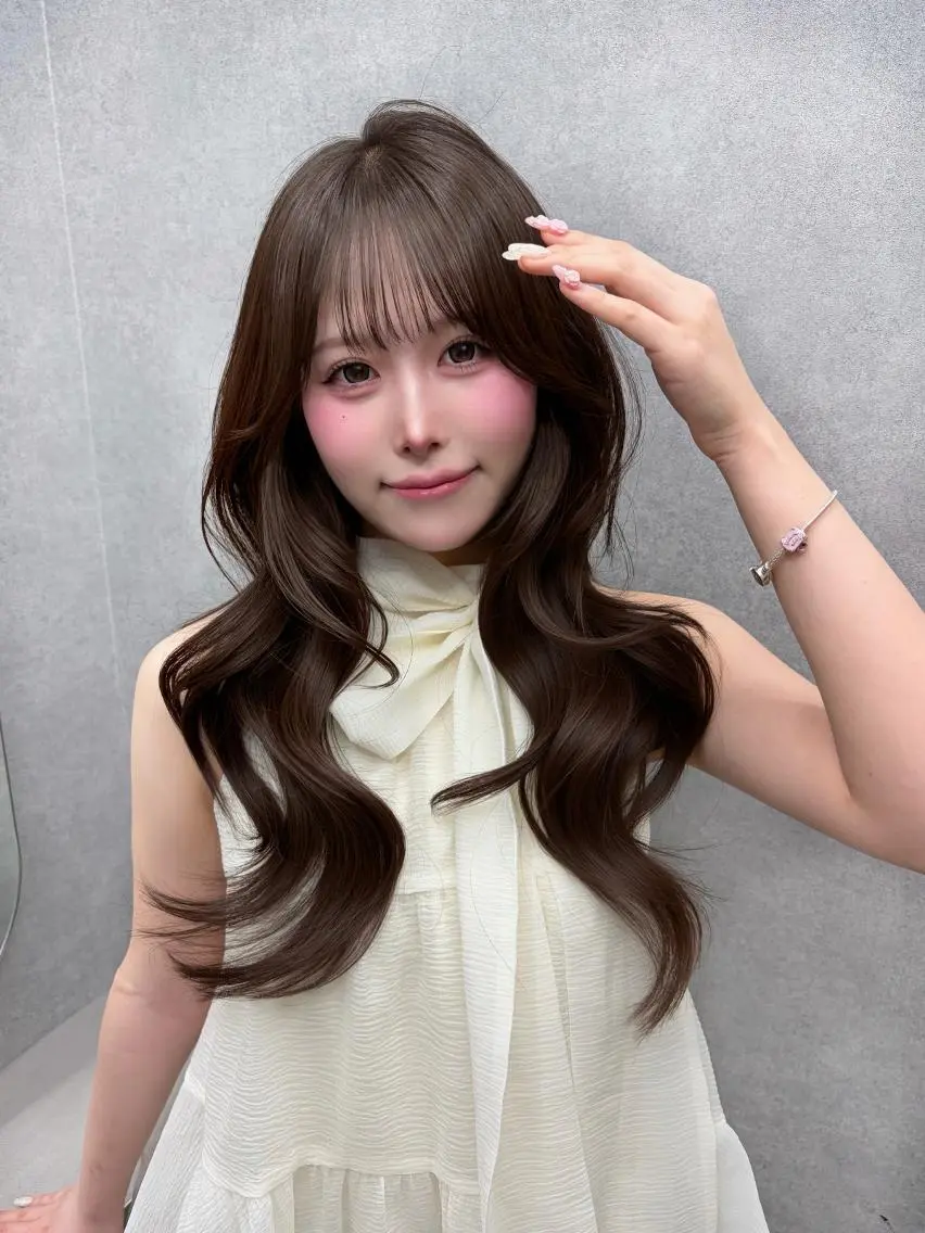 ロング カラー ベージュカラー ブリーチ ブラウンカラー 透明感カラー ダブルカラー 天神美容室 🎀hinaのヘアスタイル