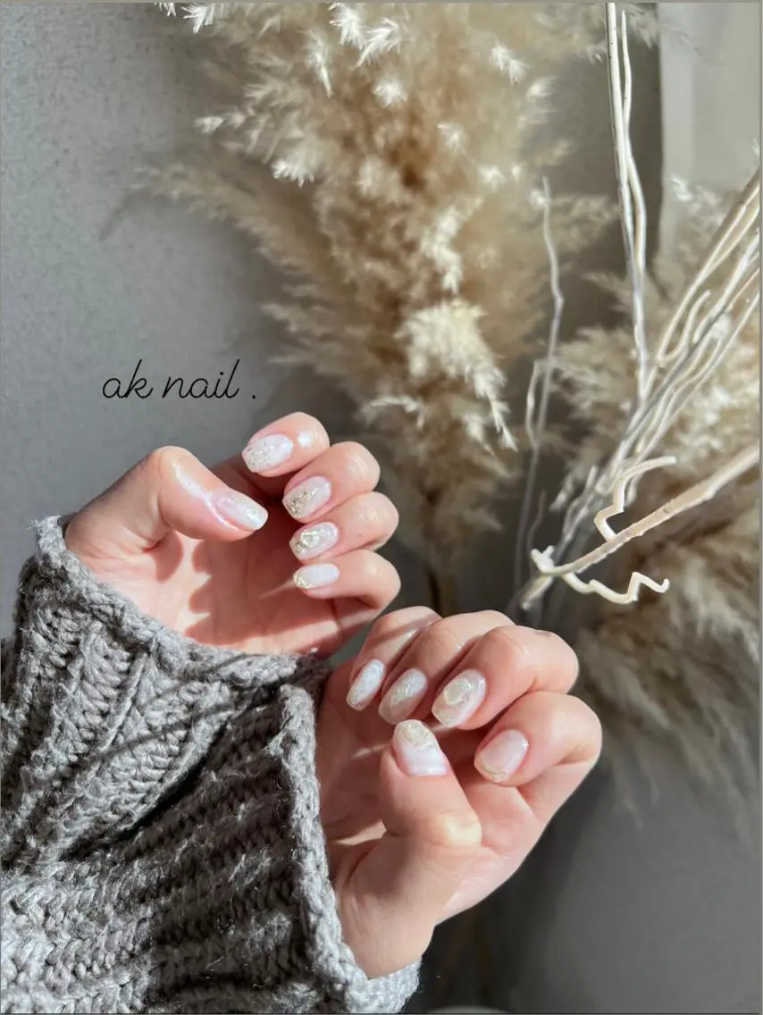 ショート ネイル ハンドネイル ak nail .のネイルデザイン