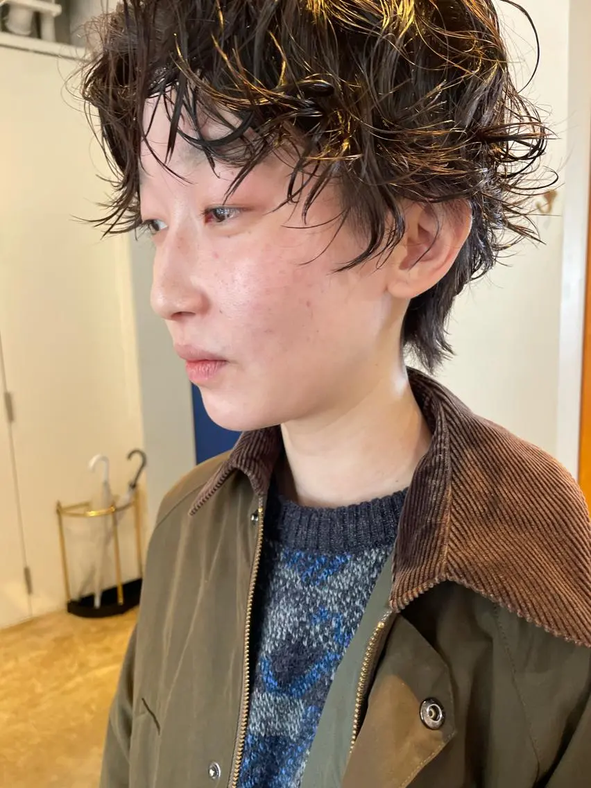 ショート パーマ カット パーマ トリートメント レイヤー/似合わせ TAKUYAのヘアスタイル