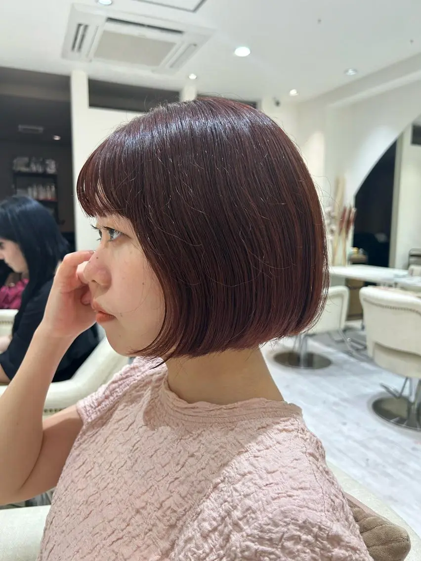 カラー オレンジピンク lole. まさきのヘアスタイル