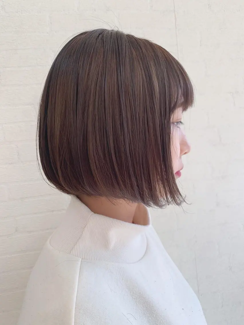 ショート カラー 切りっぱなしボブ ショートボブ ハンサムショート ボブ ショートヘア カット ヘアカラー トリートメント 初めてのショート お任せください✂️のヘアスタイル