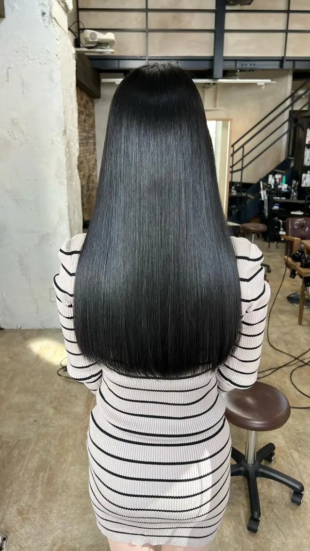 ロング トリートメント ✨ブリーチなしカラー ×髪質改善✨松村 潤のヘアスタイル