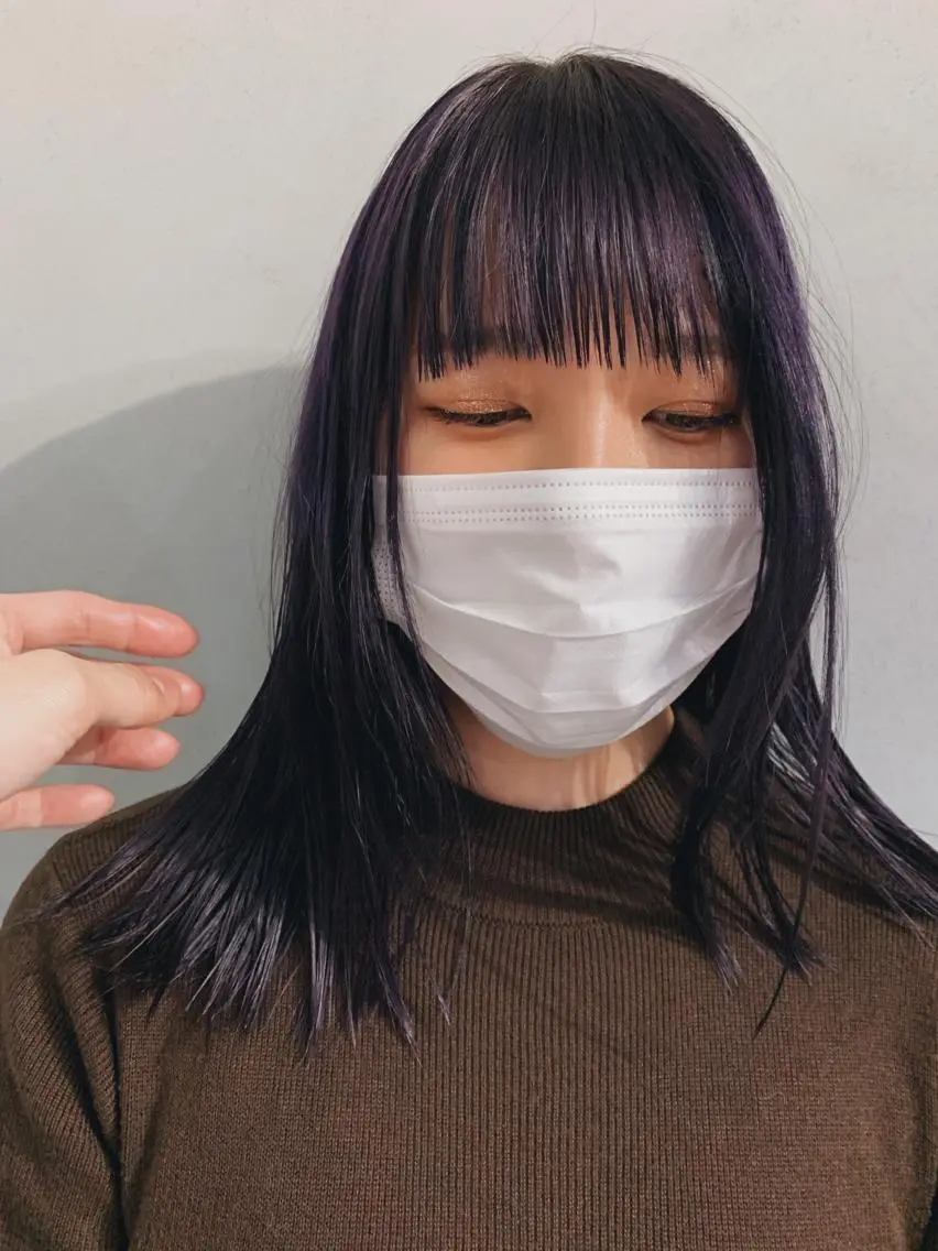 ロング カラー パーマ ボブパーマコテ巻き風 パーマNo1深江秀平のヘアスタイル
