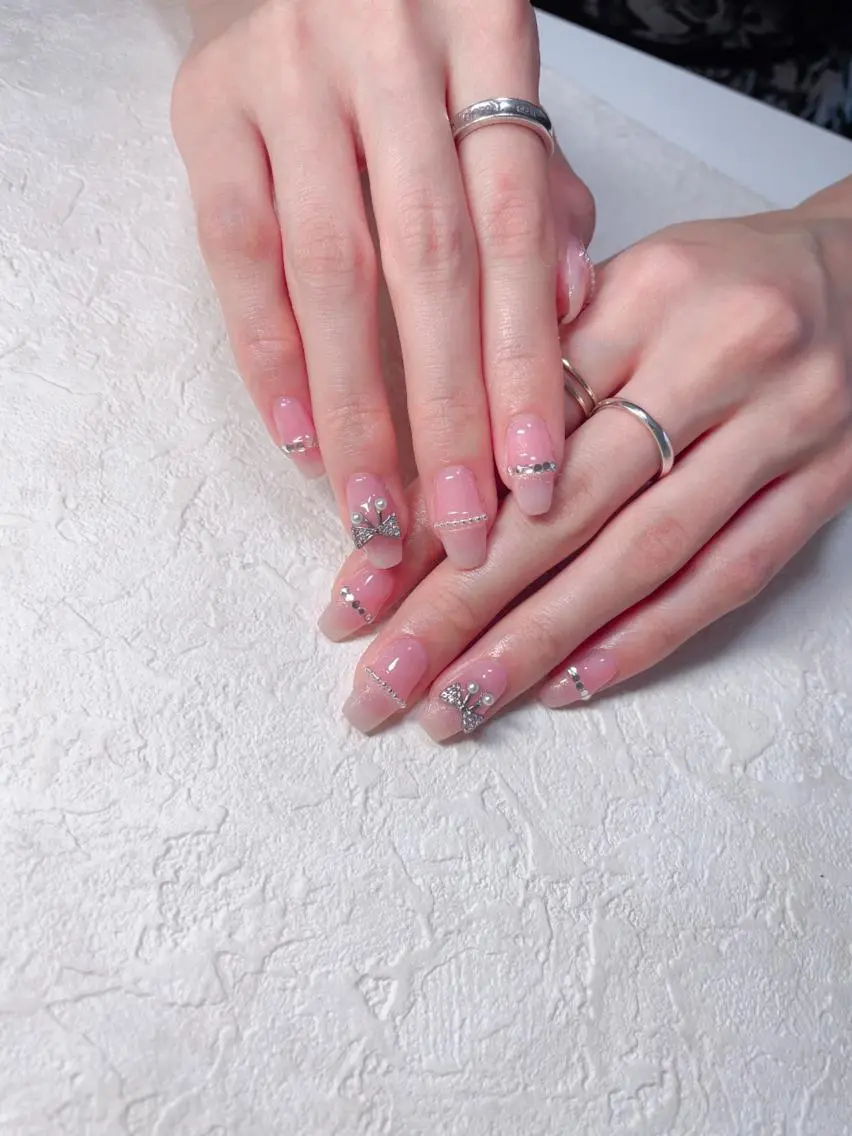 ネイル ハンドネイル M 🌷Nail 長さだし専門店のネイルデザイン
