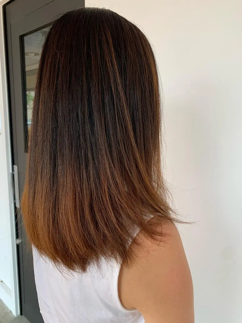 ロング カラー 中村 靖彬のヘアスタイル