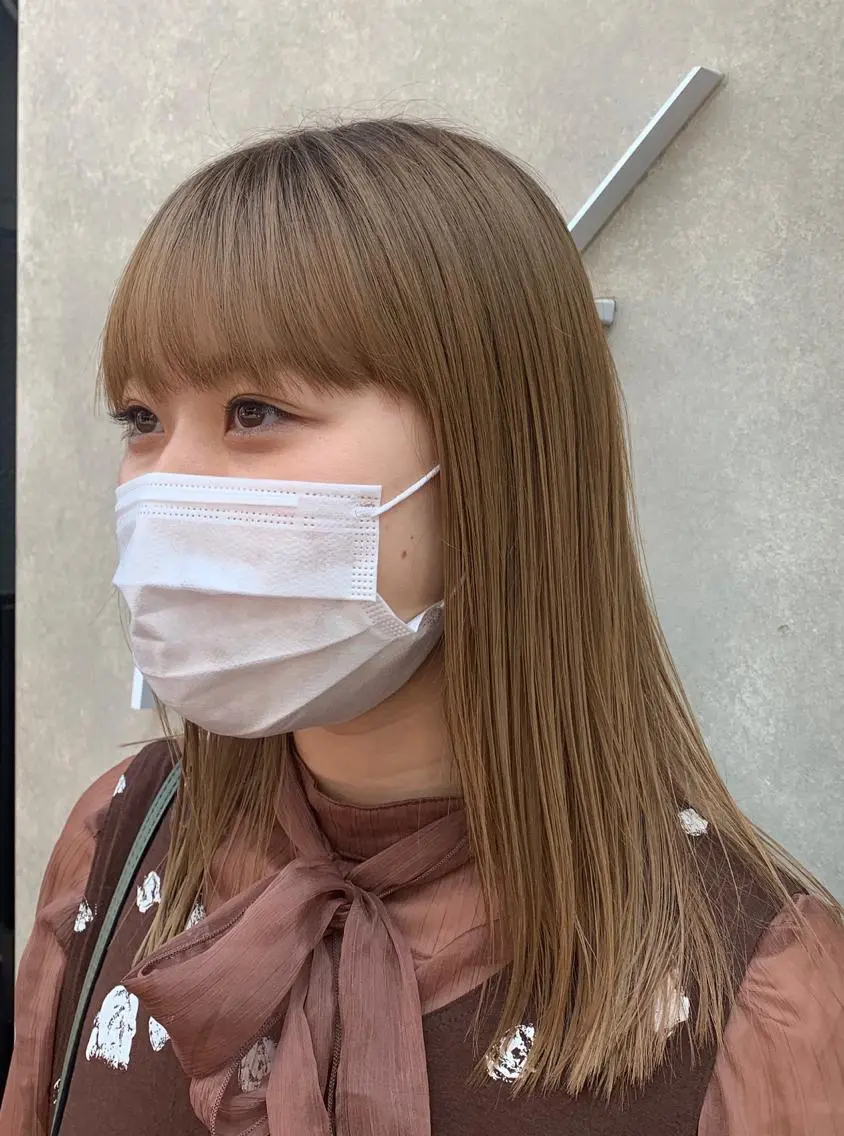 ミディアム カラー ベージュカラー ブリーチ 髪質改善 トリートメント トリートメント Kureha/ネイル トレンドヘアのマツエク・マツパデザイン