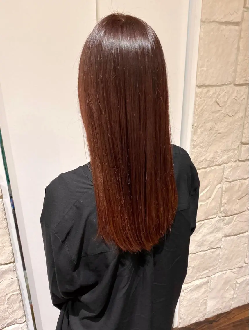 ロング カラー ブラウンカラー ピンクカラー ピンクブラウン 川合 勇気のヘアスタイル