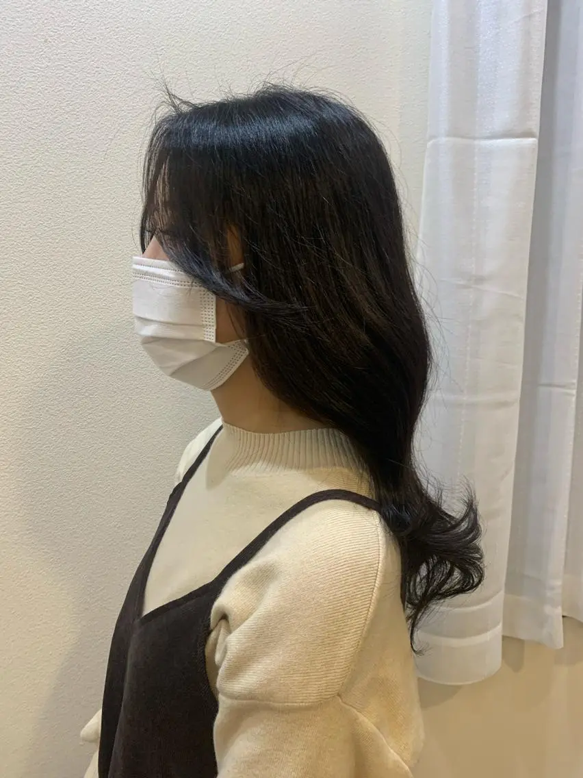 ロング カラー エギョモリ 韓国風ヘア 韓国🇰🇷髪質改善 Chisaki치사키のヘアスタイル