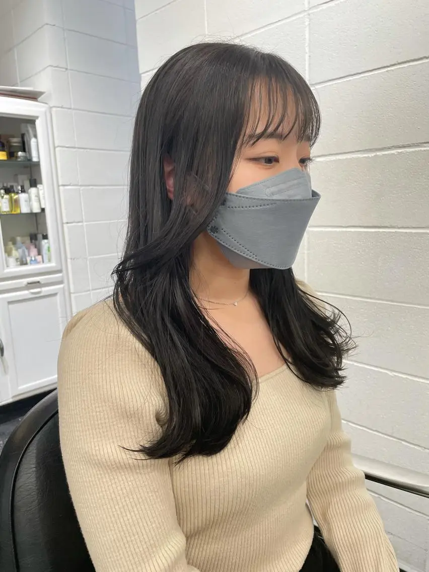 ロング カラー ヘアアレンジ ブリーチ ブルーカラー ブルーグレー ブルーグレージュ 透明感カラー カット ヘアカラー トリートメント 艶ハイトーン/ヘア アレンジAYAKAのヘアスタイル