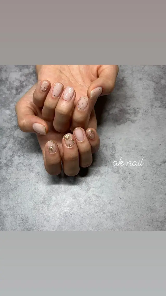 ネイル アートネイル ミラーネイル ハンドネイル ak nail .のネイルデザイン