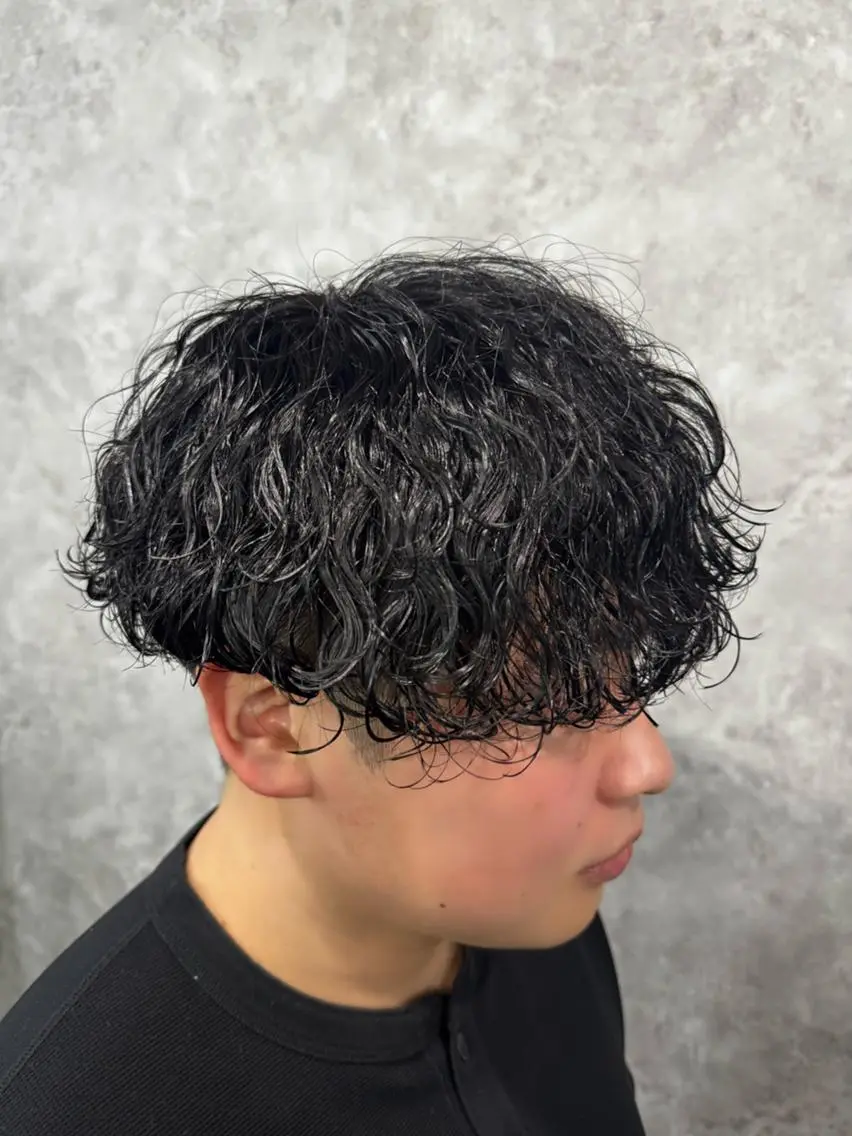 ショート パーマ カット パーマ トリートメント ヘアセット 💈メンズパーマ特化 店長望月謙二郎💈のヘアスタイル